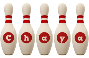 Chaya bowling-pin logo