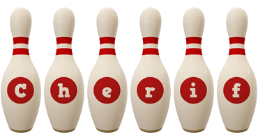 Cherif bowling-pin logo