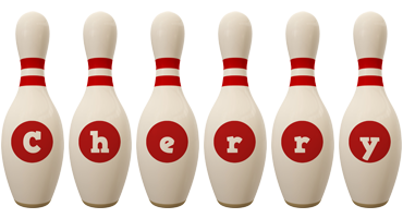 Cherry bowling-pin logo