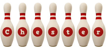 Chester bowling-pin logo
