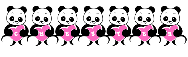 Chester love-panda logo
