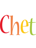Chet birthday logo