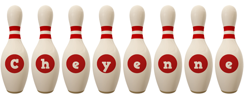 Cheyenne bowling-pin logo