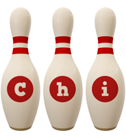 Chi bowling-pin logo