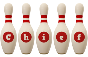 Chief bowling-pin logo