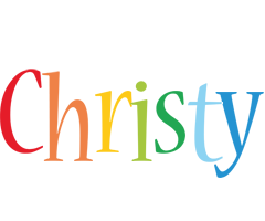 Christy birthday logo