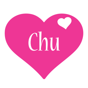 Chu love-heart logo