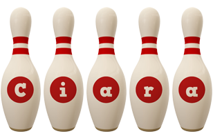 Ciara bowling-pin logo
