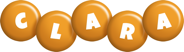 Clara candy-orange logo
