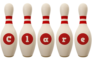 Clare bowling-pin logo