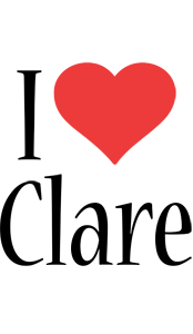 Clare i-love logo