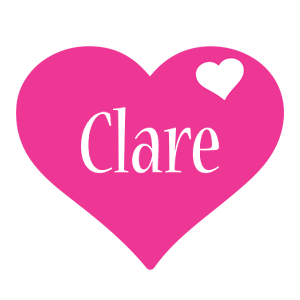 Clare love-heart logo