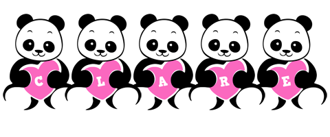 Clare love-panda logo