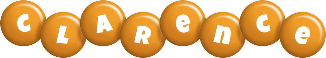 Clarence candy-orange logo