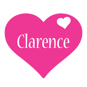 Clarence love-heart logo