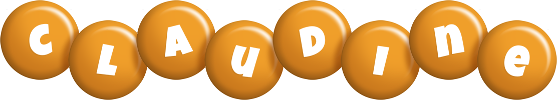 Claudine candy-orange logo