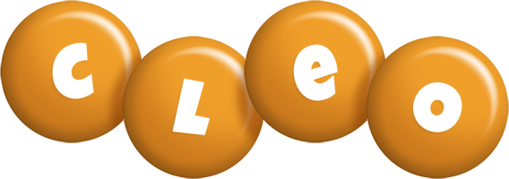 Cleo candy-orange logo