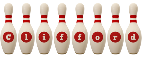 Clifford bowling-pin logo