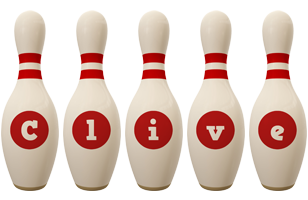 Clive bowling-pin logo