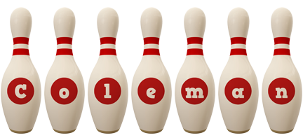 Coleman bowling-pin logo