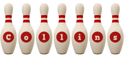 Collins bowling-pin logo
