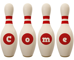 Come bowling-pin logo