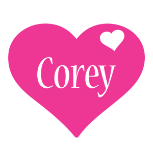 Corey love-heart logo