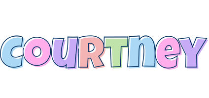 Courtney pastel logo