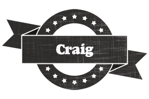 Craig grunge logo