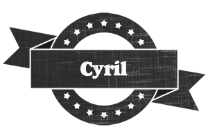 Cyril grunge logo