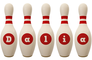 Dalia bowling-pin logo