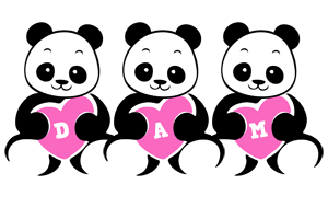 Dam love-panda logo