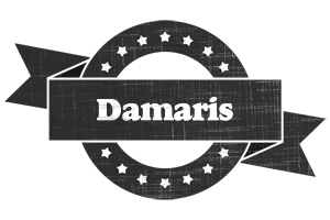 Damaris grunge logo