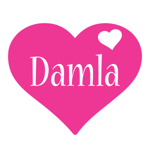 Damla love-heart logo