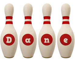 Dane bowling-pin logo