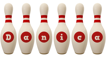 Danica bowling-pin logo