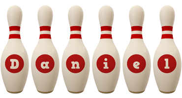 Daniel bowling-pin logo