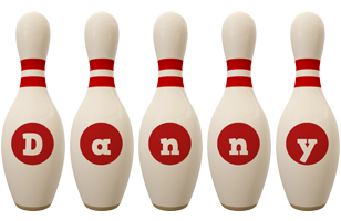 Danny bowling-pin logo