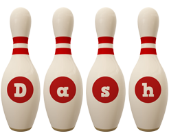 Dash bowling-pin logo