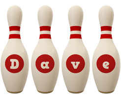 Dave bowling-pin logo