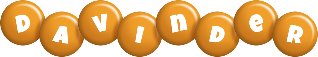Davinder candy-orange logo