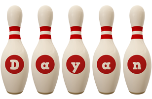 Dayan bowling-pin logo