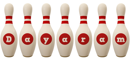 Dayaram bowling-pin logo
