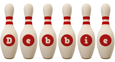 Debbie bowling-pin logo