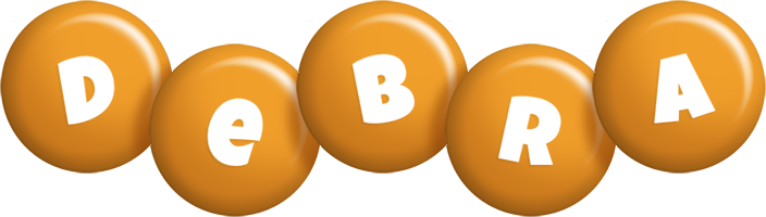 Debra candy-orange logo