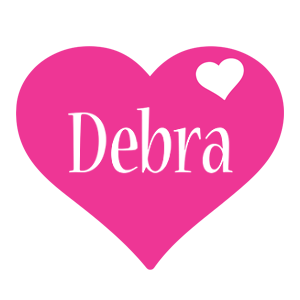 Debra love-heart logo