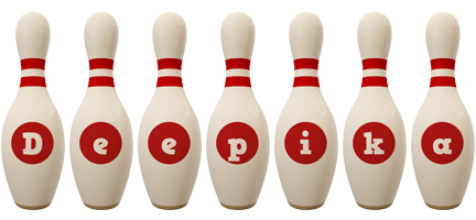 Deepika bowling-pin logo