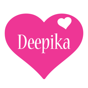 Deepika love-heart logo