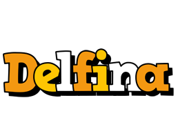 Delfina cartoon logo