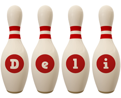 Deli bowling-pin logo